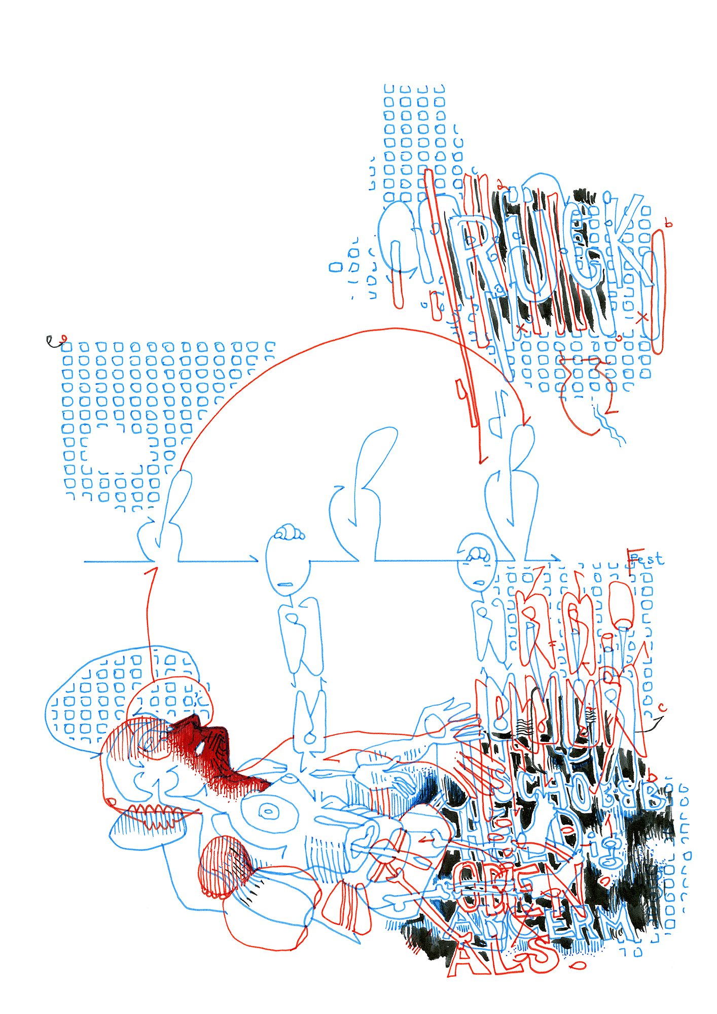 Hannes Kater: Tageszeichnung (Zeichnung/drawing) vom 20.10.2022 (1414 x 2000 Pixel)