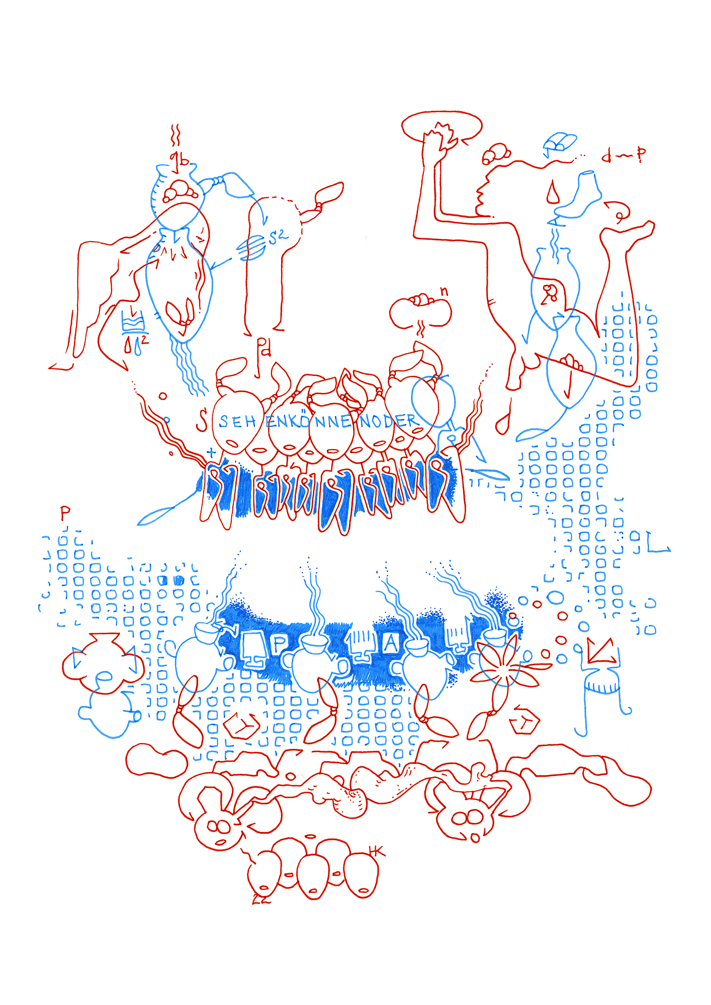 Hannes Kater: Tageszeichnung (Zeichnung/drawing) vom 23.11.2022 (1414 x 2000 Pixel)