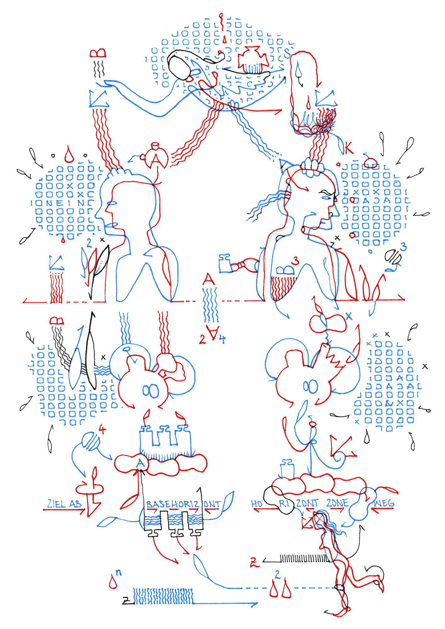 Hannes Kater – Tageszeichnung (Zeichnung/drawing) vom 14.10.2025 (1414 x 2000 Pixel)