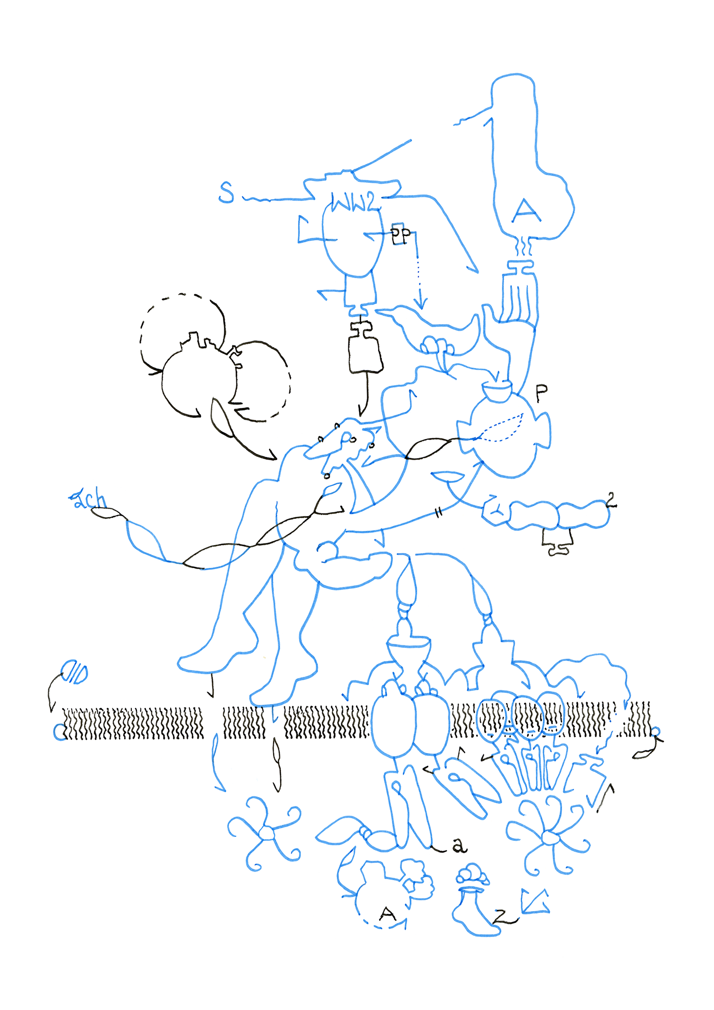Hannes Kater  Tageszeichnung (Zeichnung/drawing) vom 28.02.2026 (1414 x 2000 Pixel)