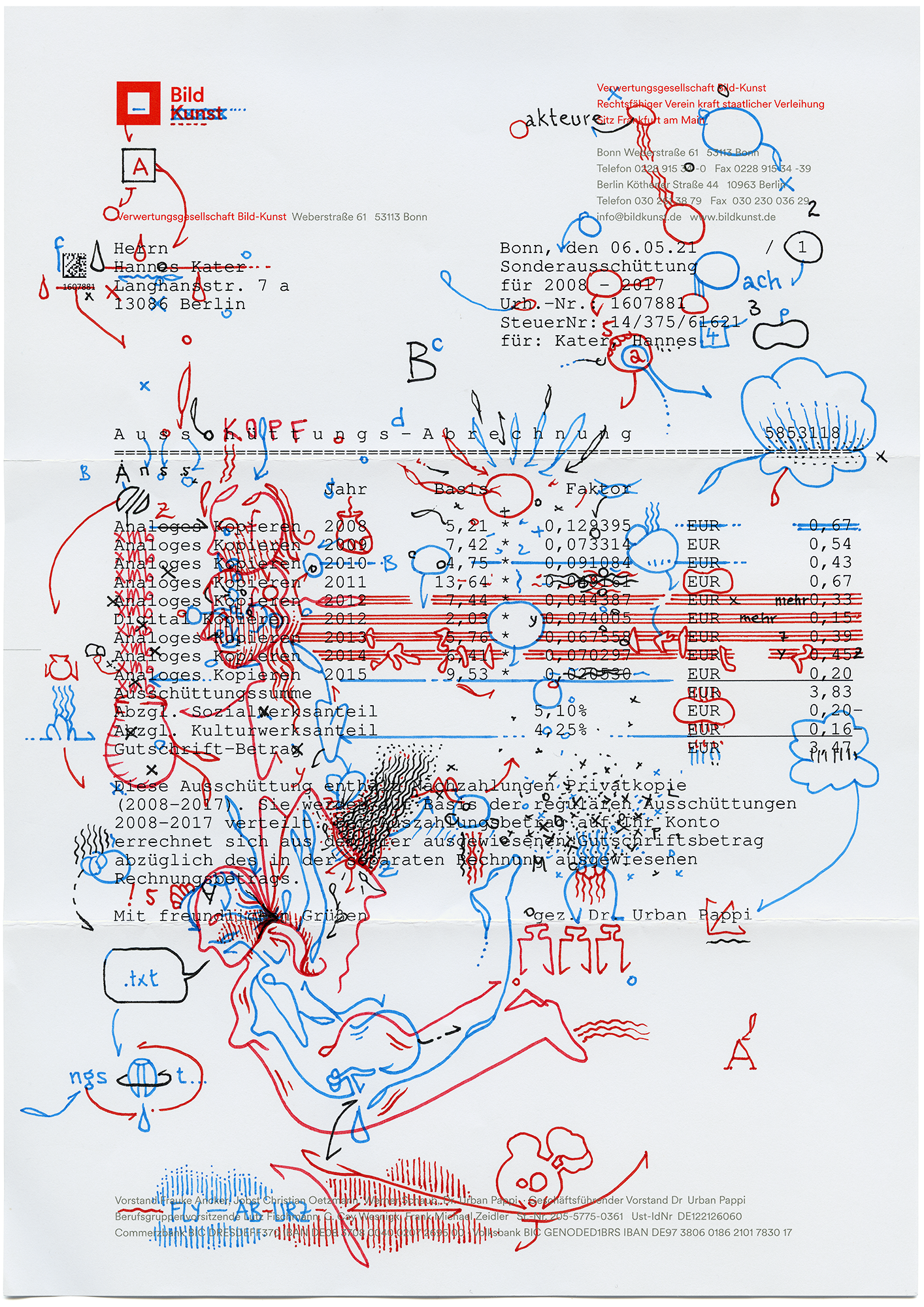 Hannes Kater: Tageszeichnung (Zeichnung/drawing) vom 11.06.2021 (1414 x 2000 Pixel)