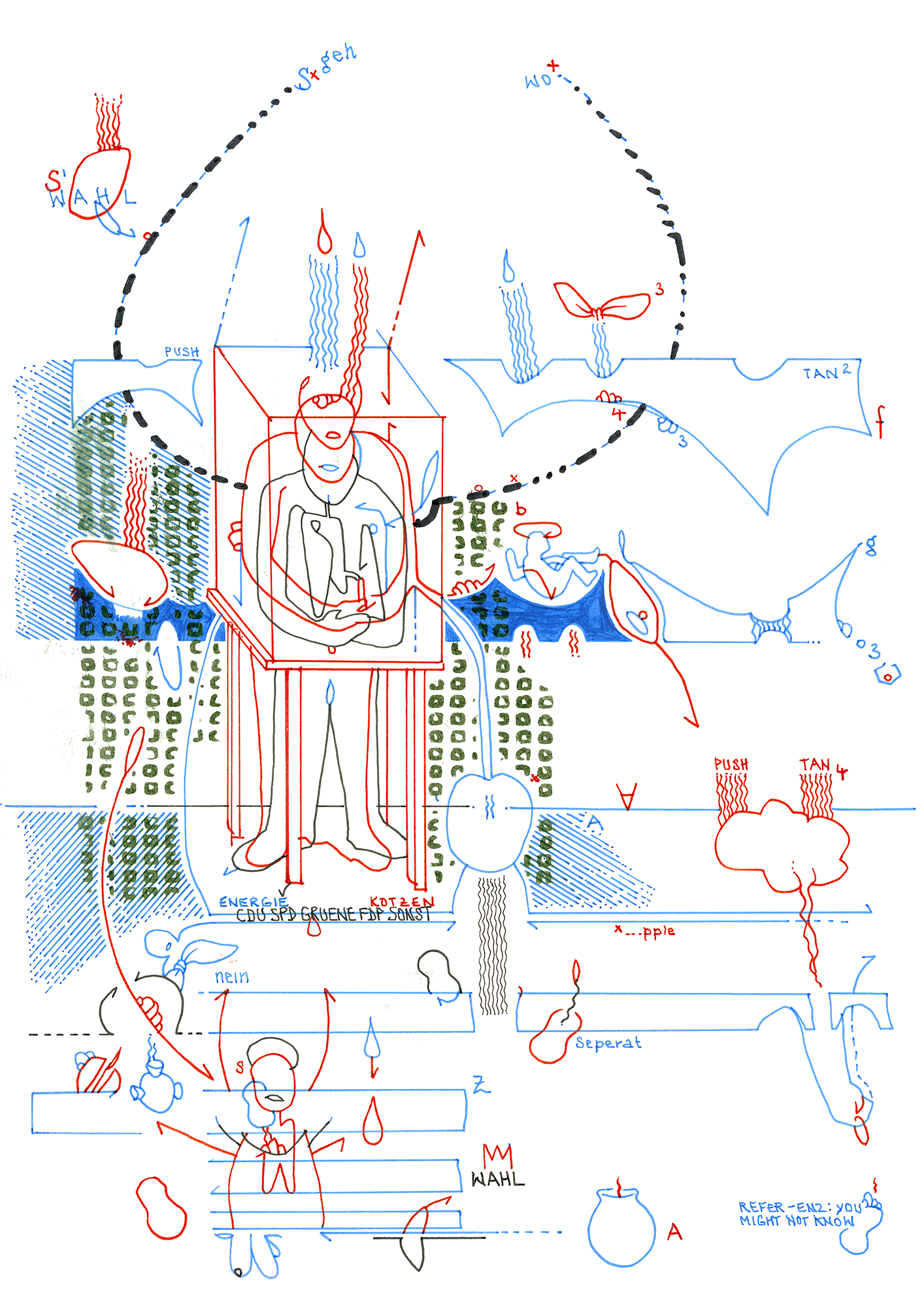 Hannes Kater: Tageszeichnung (Zeichnung/drawing) vom 08.09.2022 (1414 x 2000 Pixel)