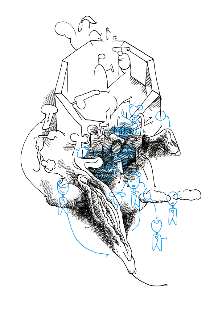 Hannes Kater: Tageszeichnung aus dem Jahr 2015