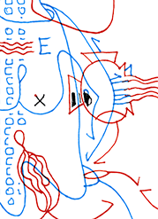 Hannes Kater – Detail einer Zeichnung aus dem November 2025
