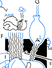 Hannes Kater – Detail einer Zeichnung aus dem Oktober 2025