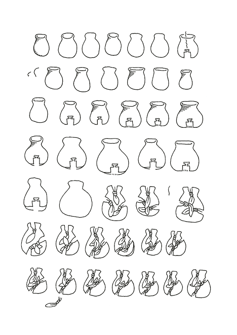 Hannes Kater - Studienblatt_6 zu Darsteller Nr. 21 "Vase"